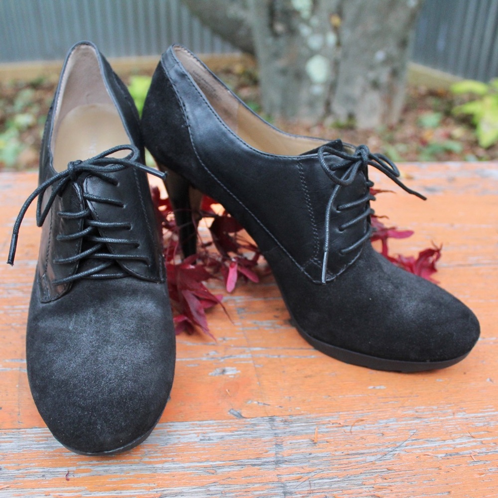 ✨RARE✨ Nine West Leather & Suede Candyce Oxfords